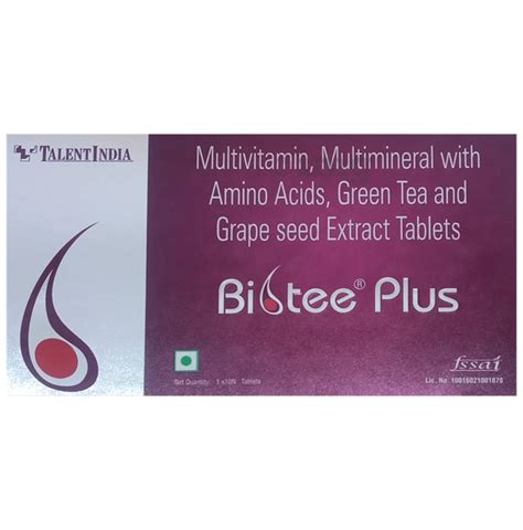 Biotee Plus Tablet: Buy strip of 10.0 tablets at best price .